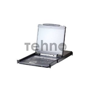 Переключатель KVM 16-портовый IP  с ЖК-дисплеем Slideaway/ATEN SINGLE RAIL 16P PS/2-USB LCDKVMP 17INCH WIH IP
