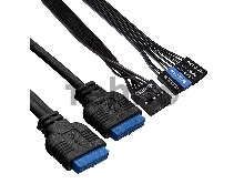 Корпус Miditower ExeGate AA-442U3 (ATX, без БП, 3*USB3.0, аудио, черный)