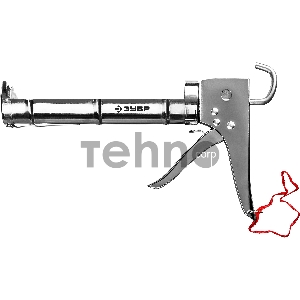 Пистолет для герметика ЗУБР 06625  310мл эксперт полукорпусной зубчатый шт.ок