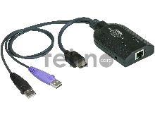 Модуль удлинителя, HDMI+KBD+MOUSE USB,  50 метр., для подкл. комплекта перключат. KN2124v/2140v/4124v/4140v/2116A/2132/4116/4132; KM0532/0932/0032, макс.разреш. 1600х1200, RJ45+HD-DP+USB A-тип, Female+2xMale, без Б.П., (DDC2B) HDMI USB Virtual Media KVM adapter