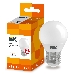 Лампа Iek LLE-G45-7-230-30-E27 светодиодная ECO G45 шар 7Вт 230В 3000К E27 IEK, фото 2