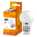 Лампа Iek LLE-G45-7-230-30-E27 светодиодная ECO G45 шар 7Вт 230В 3000К E27 IEK, фото 3