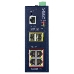Коммутатор PLANET IGS-5225-4P2S  IP40 Industrial L2+/L4 4-Port 1000T 802.3at PoE + 2-Port 100/1000X SFP Full Managed Switch (-40 to 75 C, dual redundant power input on 48~56VDC terminal block, ERPS Ring, 1588, Modbus TCP, ONVIF, Cybersecurity features), фото 3