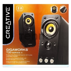 Колонки Creative GigaWorks T20 series II 2.0 черный 28Вт (51MF1610AA000)