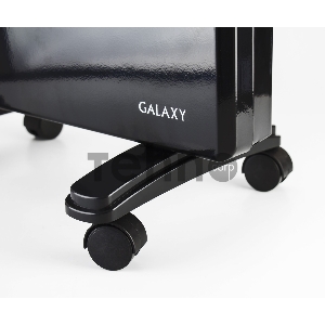 Конвектор GALAXY  GL 8227 мех. термостат черный(1700Вт, механический, регулировка мощности, термостат, влагозащитный корпус, черный, монтаж: настенный/напольный, защита от перегрева, бесшумная работа, колеса для перемещения.)