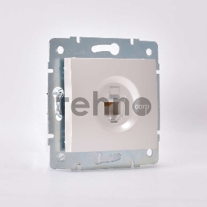 Механизм розетки компьютерн. 1-м СП KARINA RJ45 жемчуж./бел. перламутр LEZARD 707-3088-139