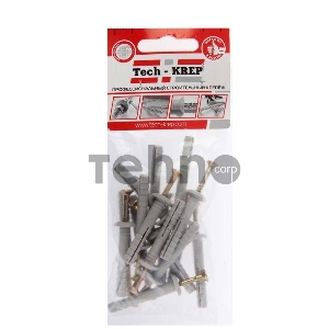 Дюбель-гвоздь 6х40 с грибовидной манжетой полипропилен (уп.16шт) пакет Tech-Krep 102945