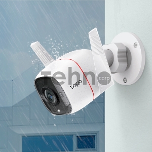 Видеокамера IP TP-Link Tapo C310 White 3MP indoor & outdoor IP camera, 30m Night Vision, IP66 dust & waterproof, Motion Detection and Notification, 2-way Audio, supports Micro SD card storage, easy setup with APP
