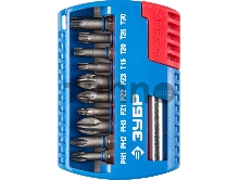Набор бит ЗУБР ЭКСПЕРТ 26051-H11  с маг.адаптером Cr-Mo PH1 PH2 PH3 PZ1 PZ2 PZ3 TORX 15202530 11шт