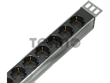 Верт блок розеток Rem-16 с авт. 16А, 20 Shuko, 16A, алюм., 33-48U, колодка