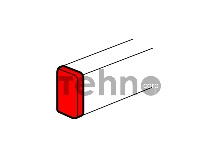 Заглушка торцевая для односекционных кабель-каналов DLP 50х105 Legrand