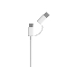 USB-кабель XIAOMI Mi 2-in-1 USB Cable Micro-USB to Type-C  (30cm), фото 6