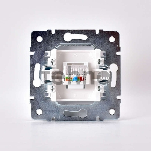 Механизм розетки компьютерн. 1-м СП KARINA RJ45 жемчуж./бел. перламутр LEZARD 707-3088-139