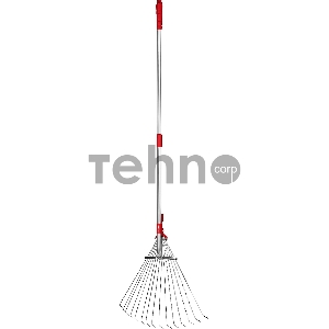 Грабли веерные GRINDA GХ-30 с алюминиевым черенком, регулируемые, длина 1240 мм