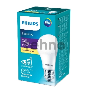 Лампа светодиодная ESS LEDBulb 9Вт E27 3000K 230В 1CT/12 RCA | 929002299287 | Philips