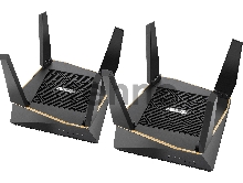 Роутер ASUS RT-AX92U(2-PK) // роутер, из 2 точек доступа, 802.11ax, 400 + 867+ 4804 Mbps, 2,4 + 5 гГц, ; 90IG04P0-MO3020