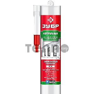 Герметик силиконовый ЗУБР белый, нейтральный, 280мл