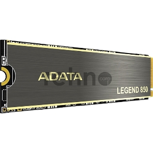 Твердотельный накопитель SSD M.2 2280 2TB ADATA LEGEND 850 Client SSD [ALEG-850-2TCS] PCIe Gen4x4 with NVMe, 5000/4500, IOPS 400/550K, MTBF 2M, 3D NAND, 2000TBW, 0,55DWPD, Heat Sink, SMI SM2269XT, Work with PS5, RTL