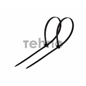 Хомут-стяжка кабельная нейлоновая REXANT 150 x3,6 мм, черная, упаковка 100 шт.