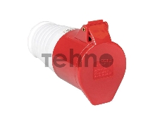 Розетка кабельная 16А 380В 3P+РЕ IP44 (214) EKF ps-214-16-380