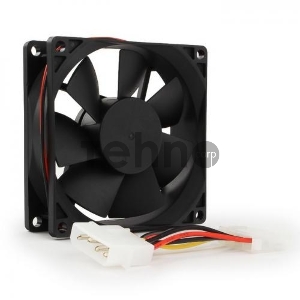 Вентилятор для корпуса Gembird 80x80x25mm, широкий разъем 4pin 8025K/FANCASE-4
