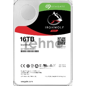Жесткий диск HDD 16Tb Seagate IronWolf ST16000VN001 3.5 SATA 6Gb/s 64Mb 7200rpm для NAS