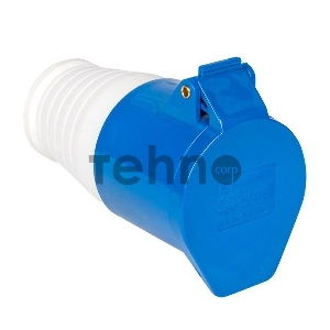 Розетка кабельная 16А 220В 2P+РЕ IP44 (213) EKF ps-213-16-220