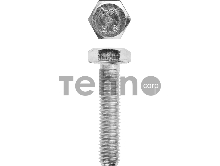 Болт ГОСТ 7798-70, M10 x 45 мм, 5 кг, кл. пр. 5.8, оцинкованный, ЗУБР