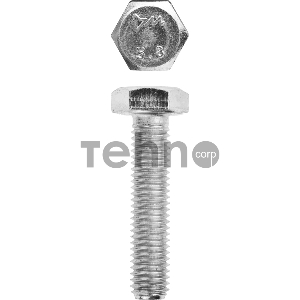 Болт ГОСТ 7798-70, M10 x 45 мм, 5 кг, кл. пр. 5.8, оцинкованный, ЗУБР