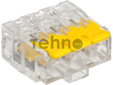 Клемма IEK СМК UKZ60-413-004 3x 0.2-0.4мм2 дл.19мм ш.19.2мм желтый (упак.:4шт)