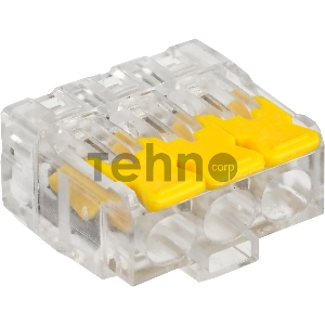 Клемма IEK СМК UKZ60-413-004 3x 0.2-0.4мм2 дл.19мм ш.19.2мм желтый (упак.:4шт)