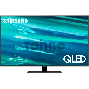 Телевизор Samsung 50 QE50Q80AAUXRU, QLED, Smart TV,Wi-Fi, Voice, PQI 3200, HDR 8х, HDR10+, DVB-T2/C/S2, 2.2 CH, 40W, OTS Lite, 4HDMI, 2USB, CARBON SILVER/SAND CARBON