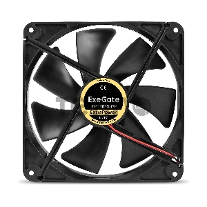 Вентилятор 12В DC ExeGate ExtraPower EP14025S2P (140x140x25 мм, Sleeve bearing (подшипник скольжения), 2pin, 1600RPM, 31dBA)