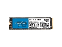 Накопитель SSDCrucial P2 SSD 500GB, M.2 (2280), PCIe Gen 3.0, NVMe, R2300/W940, 150 TBW