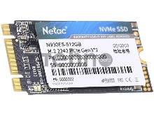 Накопитель SSD M.2 2242 Netac 512Gb N930ES Series <NT01N930ES-512G-E2X> Retail (PCI-E 3.1 x2, up to 1650/1500MBs, 3D TLC, NVMe 1.3, 22х42mm)