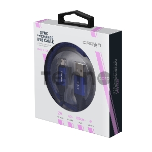 Кабель Crown USB - microUSB CMCU-3103M blue Кабель Crown USB - microUSB CMCU-3103M blue