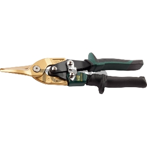 Ножницы по твердому металлу KRAFTOOL, двойная рычаж передача, Cr-Mo, титан покрытие, двухкомп ручка, прямые, 250мм 2327-S