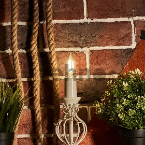 Лампа филаментная REXANT Свеча CN35 7.5 Вт 600 Лм 4000K E14 прозрачная колба