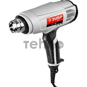 Фен технический ЗУБР ФТ-1600  мастер. слюдяной изолятор насадки 2 режима 350град/350л/мин