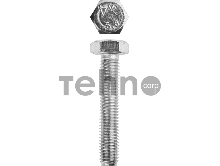 Болт ГОСТ 7798-70, M10 x 55 мм, 5 кг, кл. пр. 5.8, оцинкованный, ЗУБР
