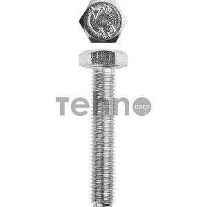 Болт ГОСТ 7798-70, M10 x 55 мм, 5 кг, кл. пр. 5.8, оцинкованный, ЗУБР