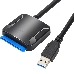 Кабель-адаптер USB3.0 ---SATA III 2.5/3,5"+SSD, VCOM <CU816>, фото 4