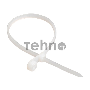 Хомут кабельный 3.5х150 нейл. бел. с отвер. для креп. ХОК (уп.100шт) ИЭК UHH40-4-150-100