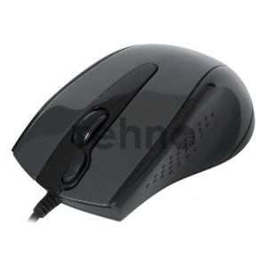 Мышь A4Tech N-500F (серый глянец/черный) USB, 3+1 кл.-кн.,провод.мышь