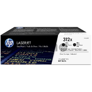 Тонер-картридж двойная упаковка Hewlett-Packard HP 312A CF380XD черный для LaserJet Pro M476dn, M476dw, M476nw 4400 стр.