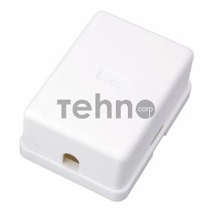 Рoзетка телефонная внешняя, 1 порт RJ-14(6P-4C), категория 3, (50 шт/уп)