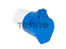 Розетка кабельная 32А 220В 2P+E IP44 (223) EKF ps-223-32-220