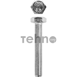 Болт ГОСТ 7798-70, M10 x 65 мм, 5 кг, кл. пр. 5.8, оцинкованный, ЗУБР