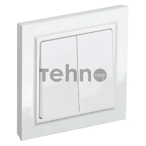 Выключ. 2-кл. IEK BRITE 10А в сб. ВСР10-2-0-БрБ бел.