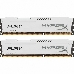 Модуль памяти Kingston DIMM DDR3 8GB (PC3-12800) 1600MHz Kit (2 x 4GB)  HX316C10FWK2/8 HyperX Fury Series CL10 White, фото 1